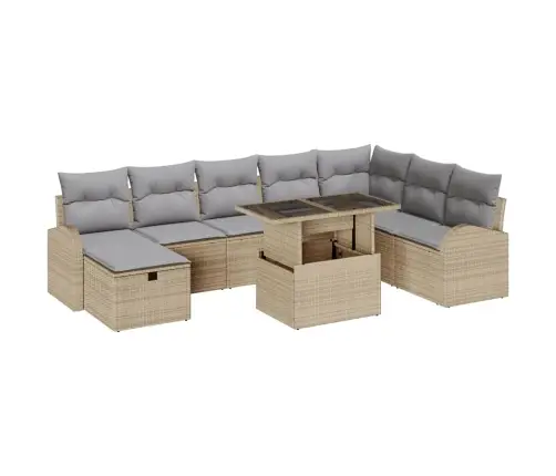 Aia Diivanikomplekt Padjaga 9 Pcs Beež Polürooster