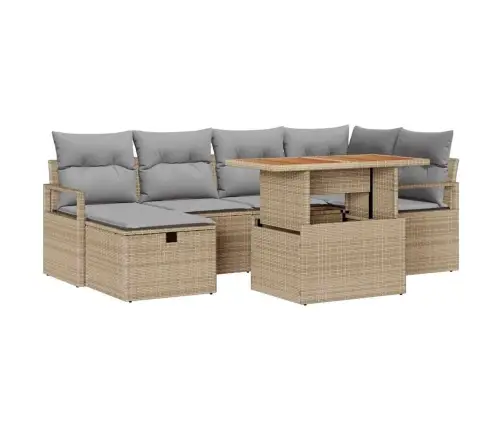 Aia Diivanikomplekt 7 Pcs Beež Polürotang