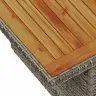 Sodo Sofų Rinkinys 7 Pcs Pilka Poliratanas