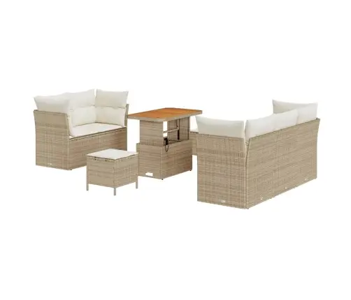 Aia Diivanikomplekt 8 Pcs Beež Polürotang