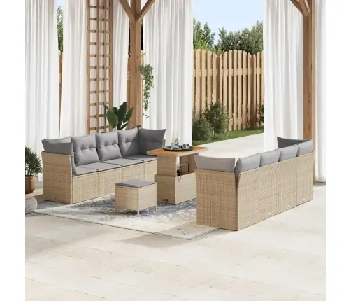 Aia Diivanikomplekt 11 Pcs Beež Polürotang