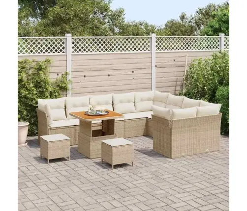 Aia Diivanikomplekt 12 Pcs Beež Polürotang