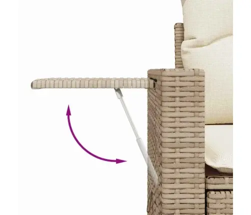 Aia Diivanikomplekt Padjaga 9 Pcs Beež Polürotang