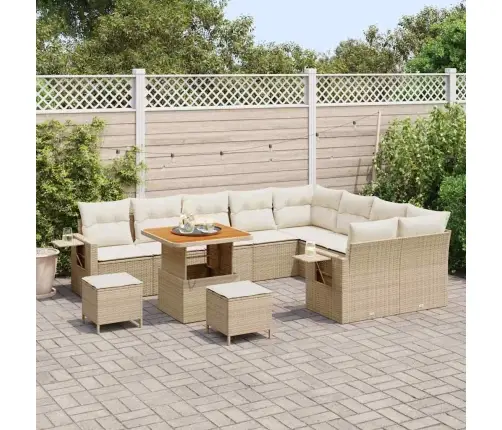 Aia Diivanikomplekt 12 Pcs Beež Polürotang