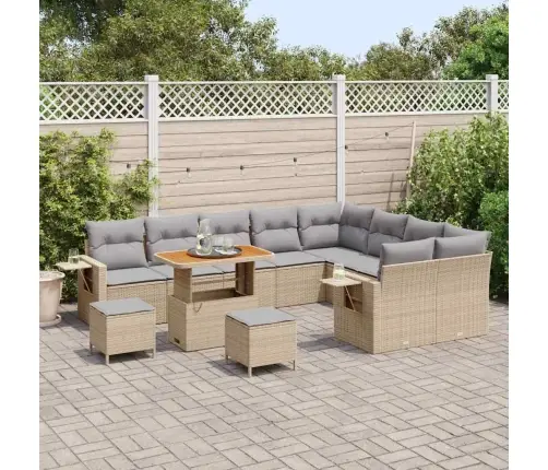 Aia Diivanikomplekt 12 Pcs Beež Polürotang