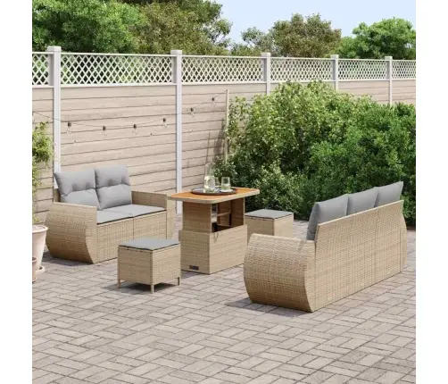 Aia Diivanikomplekt 8 Pcs Beež Polürotang