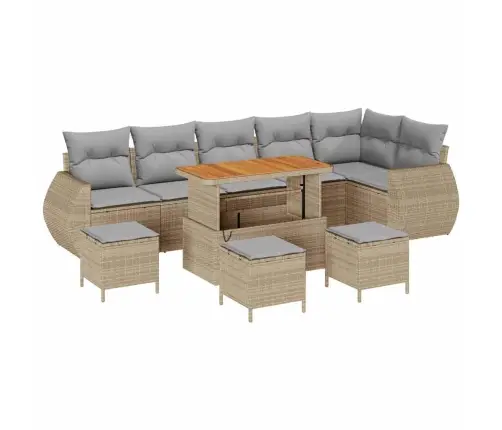 10 Elementu Dārza Dīvānu Komplekts Ar Spilveniem Bēšā Polira Terra Un Akācija Vidaxl 10 Elementu Dārza Dīvānu Komplekts Ar Spilveniem Bēšā Polira Terra Un Akācija Vidaxl