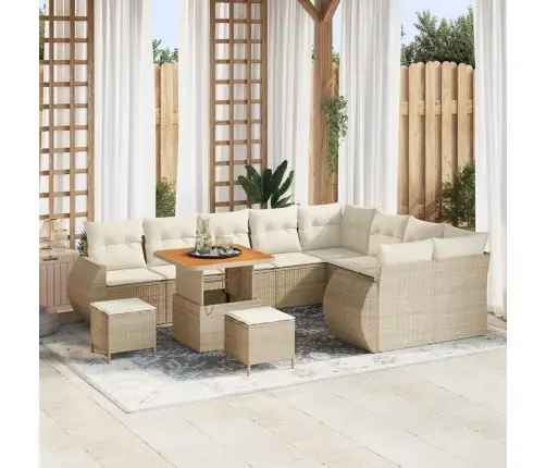 Aia Diivanikomplekt 12 Pcs Beež Polürotang