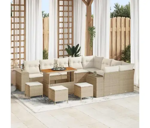 Aia Diivanikomplekt Padjaga 13 Pcs Beež Polürotang