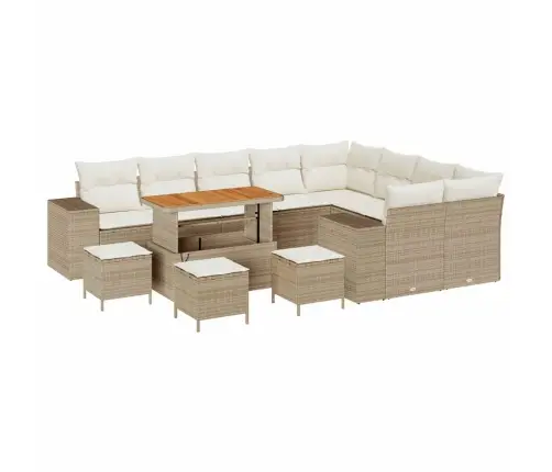 Aia Diivanikomplekt Padjaga 13 Pcs Beež Polürotang