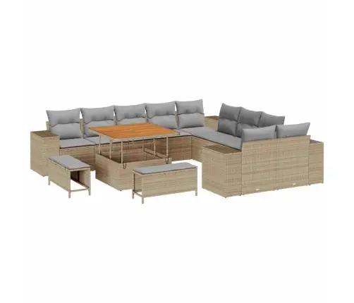 Aia Diivanikomplekt Padjaga 13 Pcs Beež Polürotang