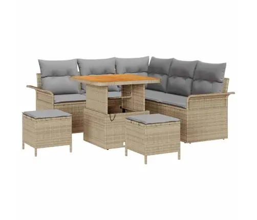 Aia Diivanikomplekt 8 Pcs Beež Polürotang