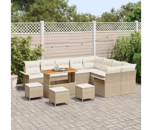 Aia Diivanikomplekt Padjaga 13 Pcs Beež Polürotang