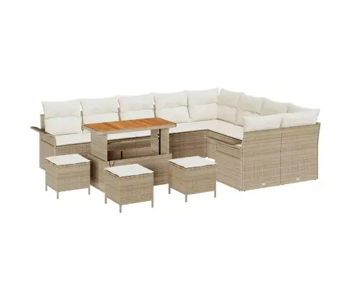 Aia Diivanikomplekt Padjaga 13 Pcs Beež Polürotang