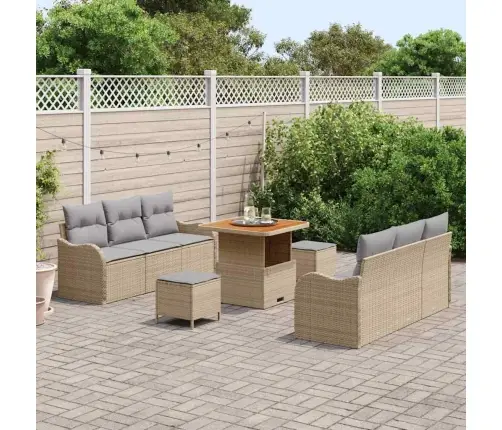 Aia Diivanikomplekt 9 Pcs Beež Polürotang