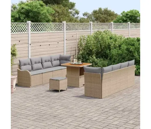 Aia Diivanikomplekt 11 Pcs Beež Polürotang