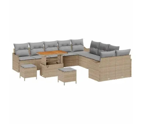 Aia Diivanikomplekt 13 Pcs Beež Polürotang