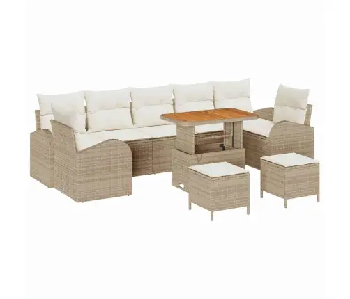 Aia Diivanikomplekt Padjaga 10 Pcs Beež Polürooster