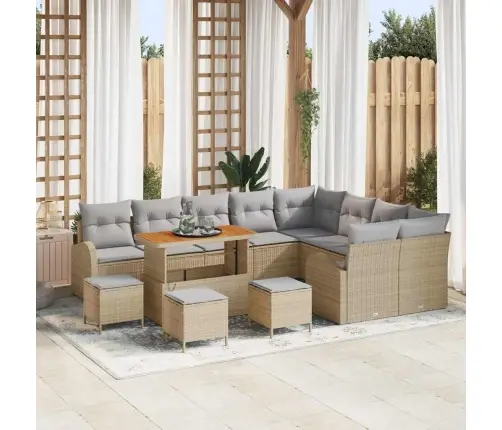 Aia Diivanikomplekt Padjaga 13 Pcs Beež Polürooster