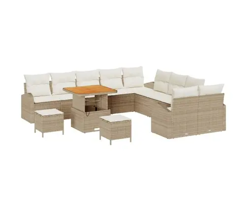 Aia Diivanikomplekt Padjaga 13 Pcs Beež Polürooster