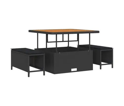 Aia Diivanikomplekt Ladustamisega 12 Pcs Must Polürooster