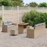 Aia Diivanikomplekt 8 Pcs Beež Polürotang