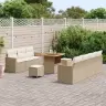 Aia Diivanikomplekt 10 Pcs Beež Polürotang