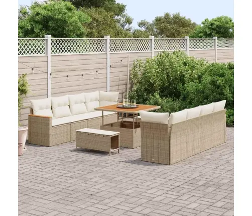 Aia Diivanikomplekt 11 Pcs Beež Polürotang