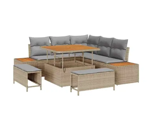 Aia Diivanikomplekt 8 Pcs Beež Polürotang