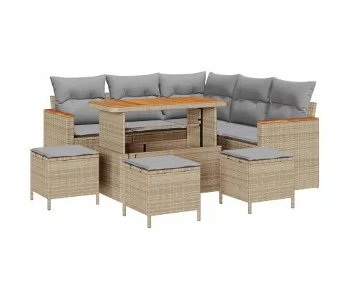 Aia Diivanikomplekt 9 Pcs Beež Polürotang