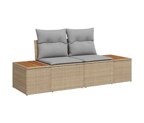 Sodo Sofų Rinkinys 13 Pcs Smėlio Poliratanas