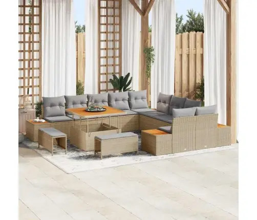 Aia Diivanikomplekt 13 Pcs Beež Polürotang