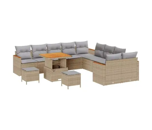 Aia Diivanikomplekt 13 Pcs Beež Polürotang