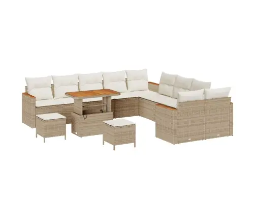 Aia Diivanikomplekt 13 Pcs Beež Polürotang