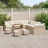Aia Diivanikomplekt 14 Pcs Beež Polürotang