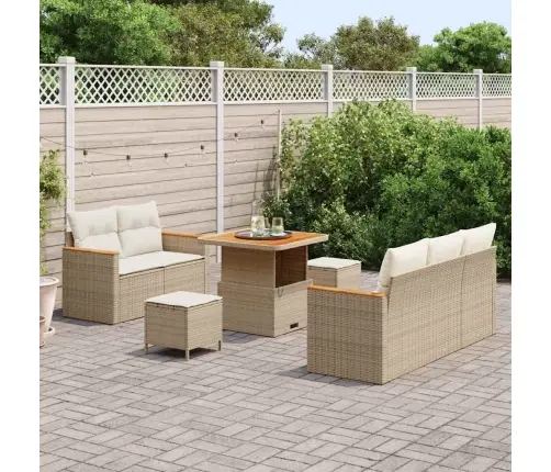 Aia Diivanikomplekt 8 Pcs Beež Polürotang