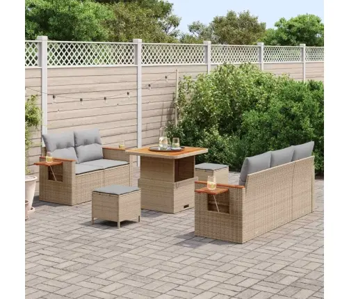 Aia Diivanikomplekt 8 Pcs Beež Polürotang