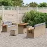 Aia Diivanikomplekt 8 Pcs Beež Polürotang