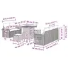 Aia Diivanikomplekt 8 Pcs Beež Polürotang