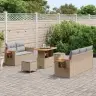 Aia Diivanikomplekt 8 Pcs Beež Polürotang