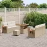 Aia Diivanikomplekt 9 Pcs Beež Polürotang