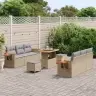 Aia Diivanikomplekt 9 Pcs Beež Polürotang