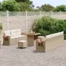 Aia Diivanikomplekt 10 Pcs Beež Polürotang