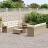Aia Diivanikomplekt 11 Pcs Beež Polürotang