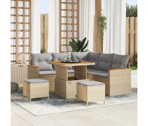 Aia Diivanikomplekt 8 Pcs Beež Polürotang