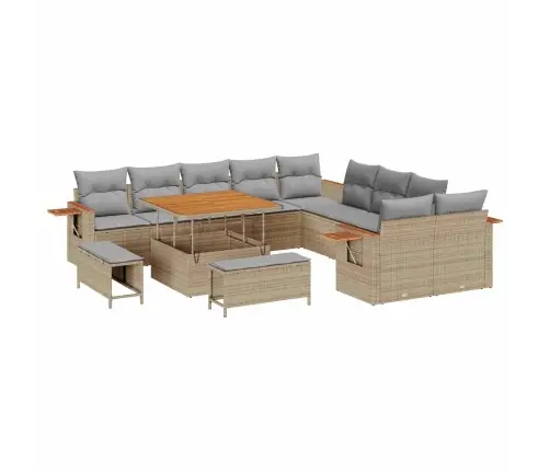 Aia Diivanikomplekt 13 Pcs Beež Polürotang