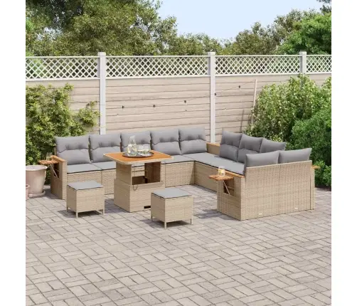 Aia Diivanikomplekt 13 Pcs Beež Polürotang