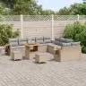Aia Diivanikomplekt 13 Pcs Beež Polürotang