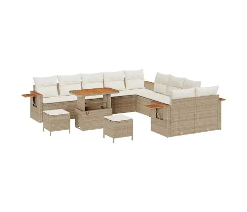 Aia Diivanikomplekt 13 Pcs Beež Polürotang