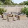 Aia Diivanikomplekt 14 Pcs Beež Polürotang